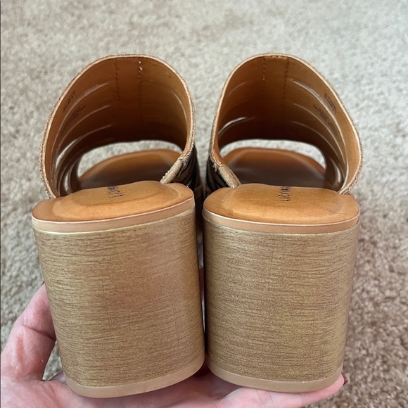 NWOT Lucky Brand Paydin Tiger Platform Mules - Picture 5 of 8